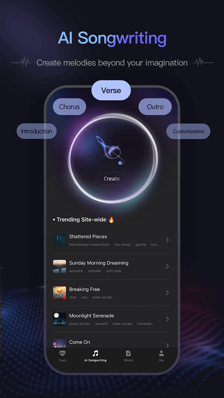 AI Songwriting Interface
